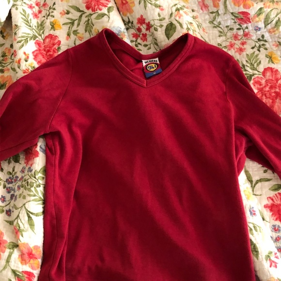 red long sleeve tee - Picture 2 of 2